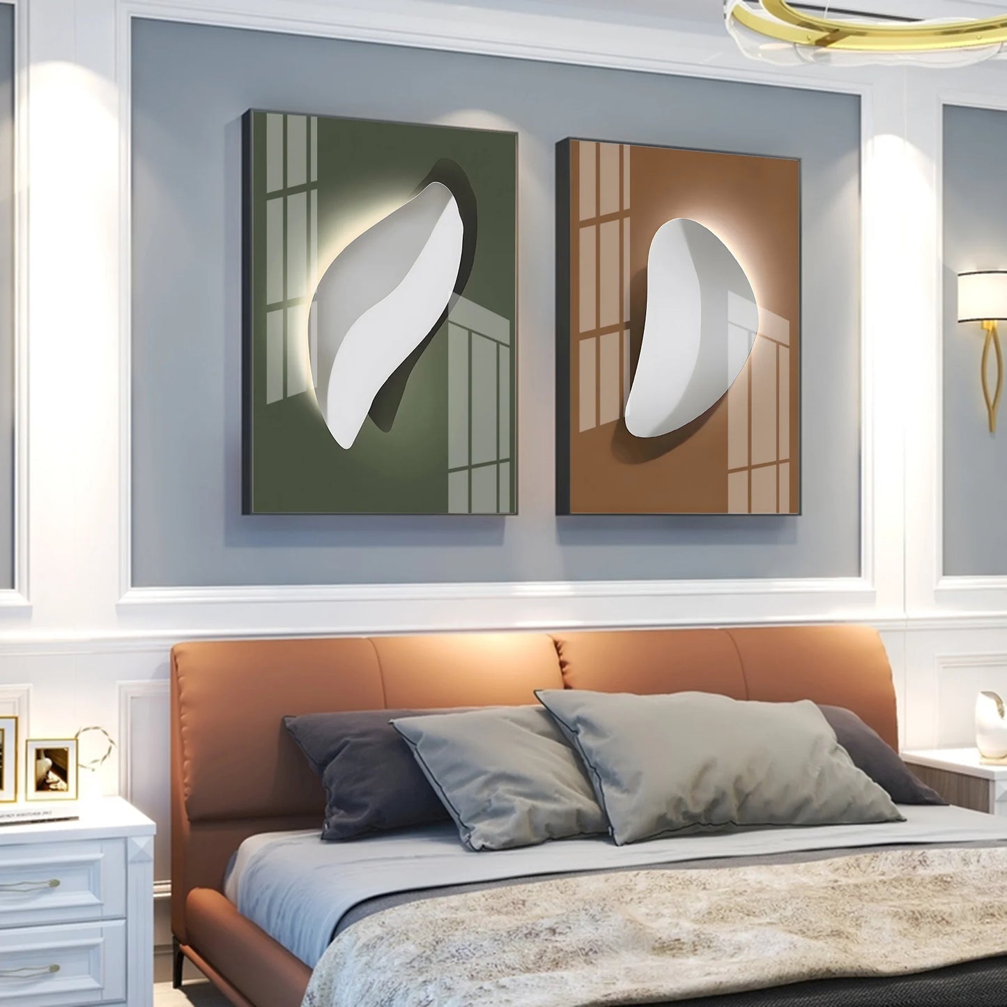 Artistry Illumination Premium Acrylic Vertical Wall Art (Set Of 2)