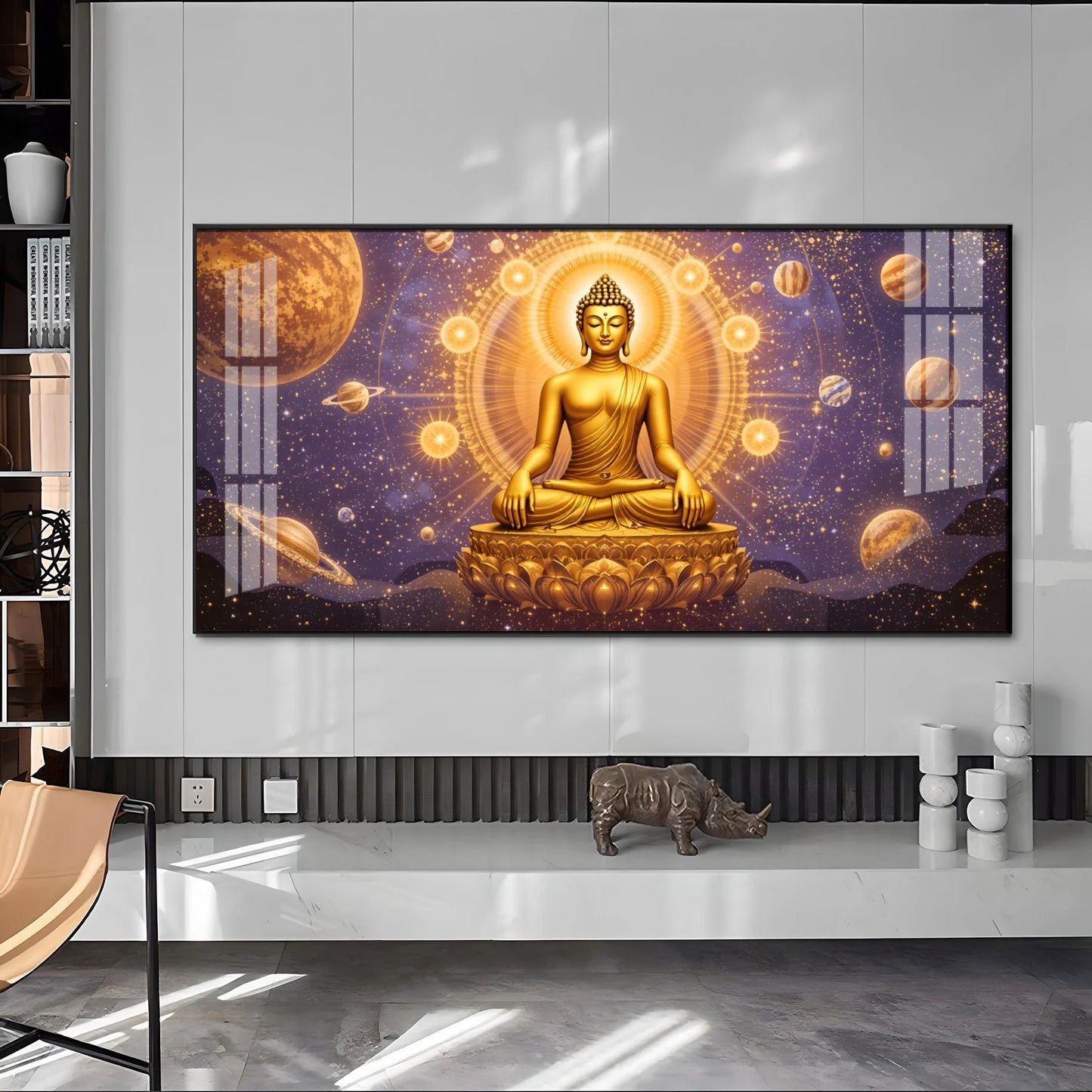 Buddha Bliss Premium Acrylic Horizontal Wall Art