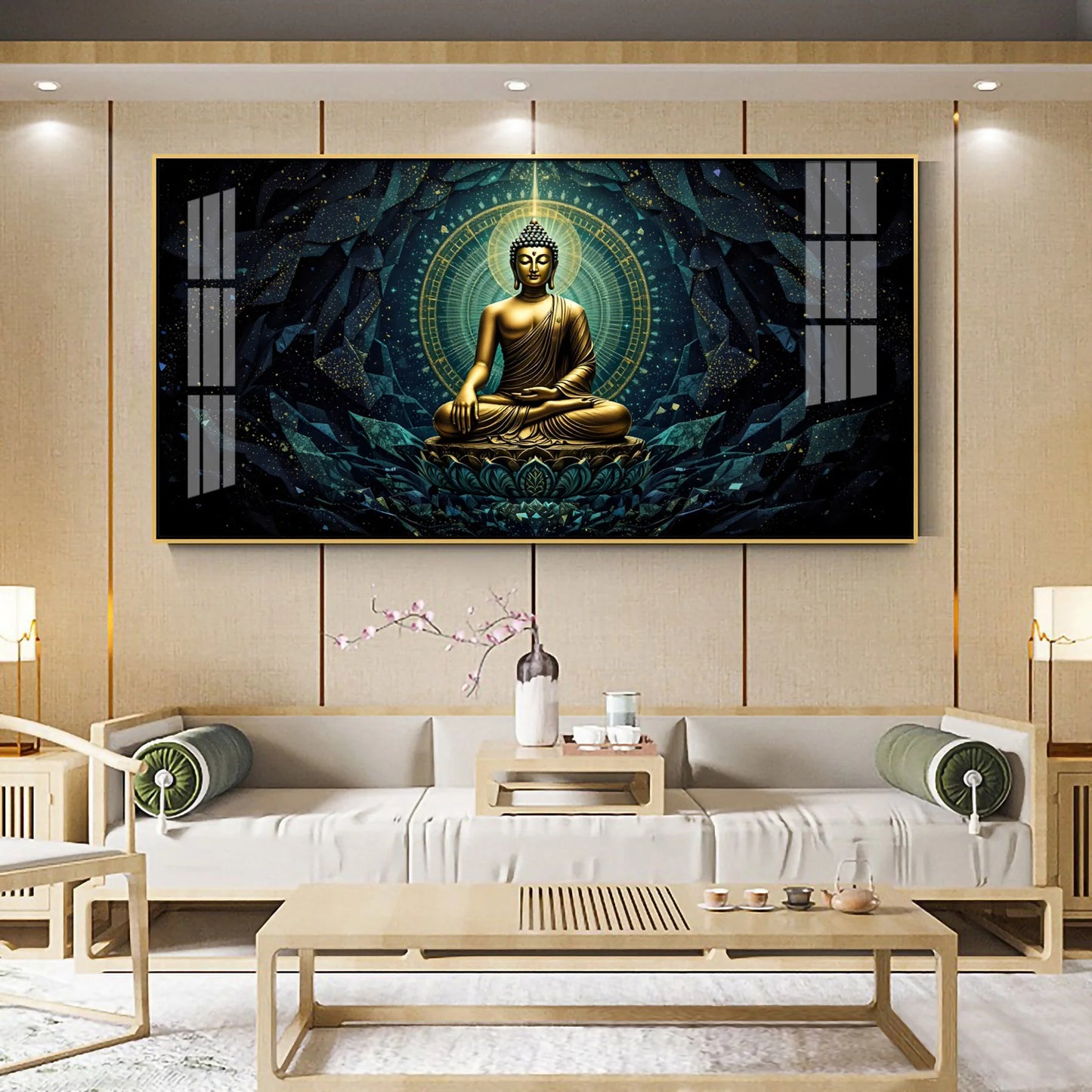 Zen Haven Buddha Premium Acrylic Horizontal Wall Art