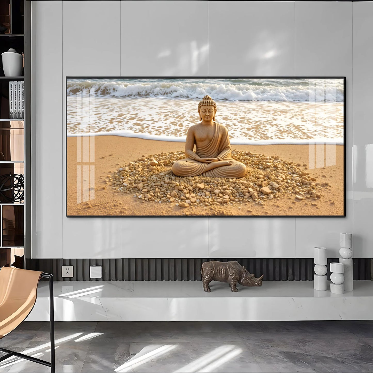 Tranquil Aura Buddha Premium Acrylic Horizontal Wall Art