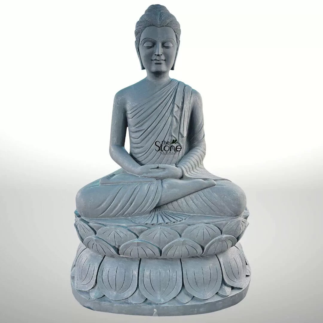 5 Feet Granite Buddha Statue