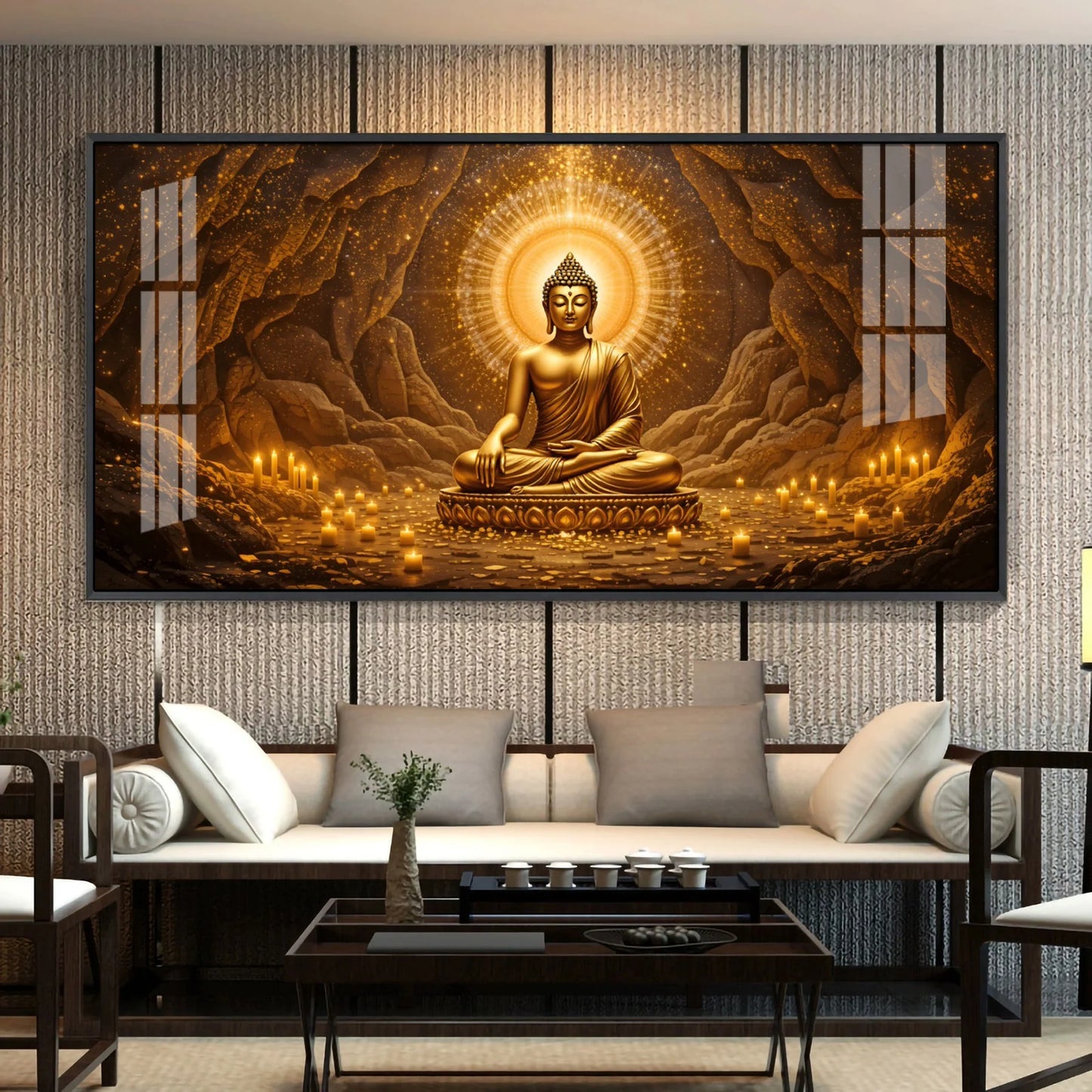 Buddha in Stillness Premium Acrylic Horizontal Wall Art