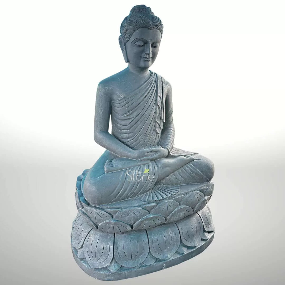 5 Feet Granite Buddha Statue