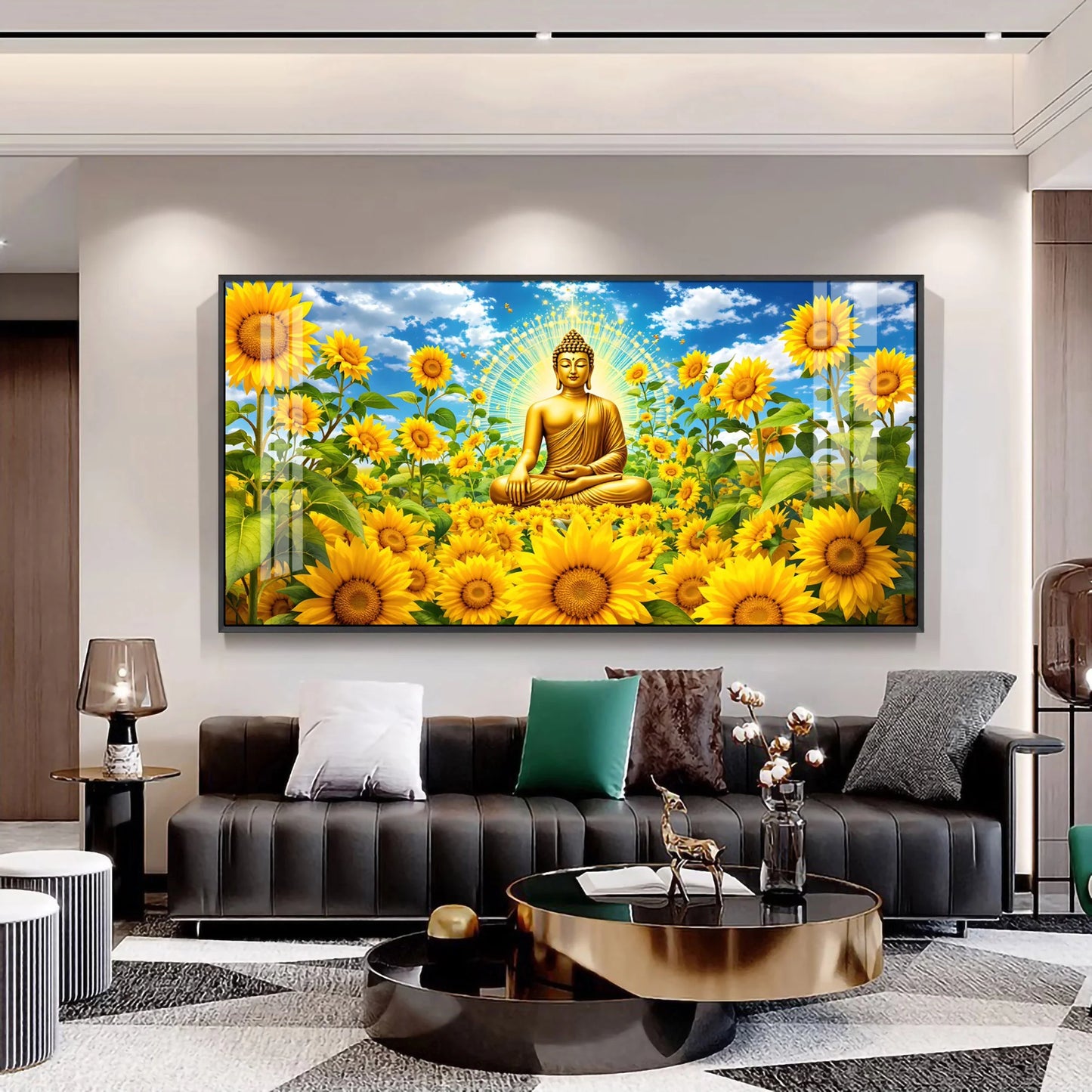 Zen Essence Of Buddha Premium Acrylic Horizontal Wall Art