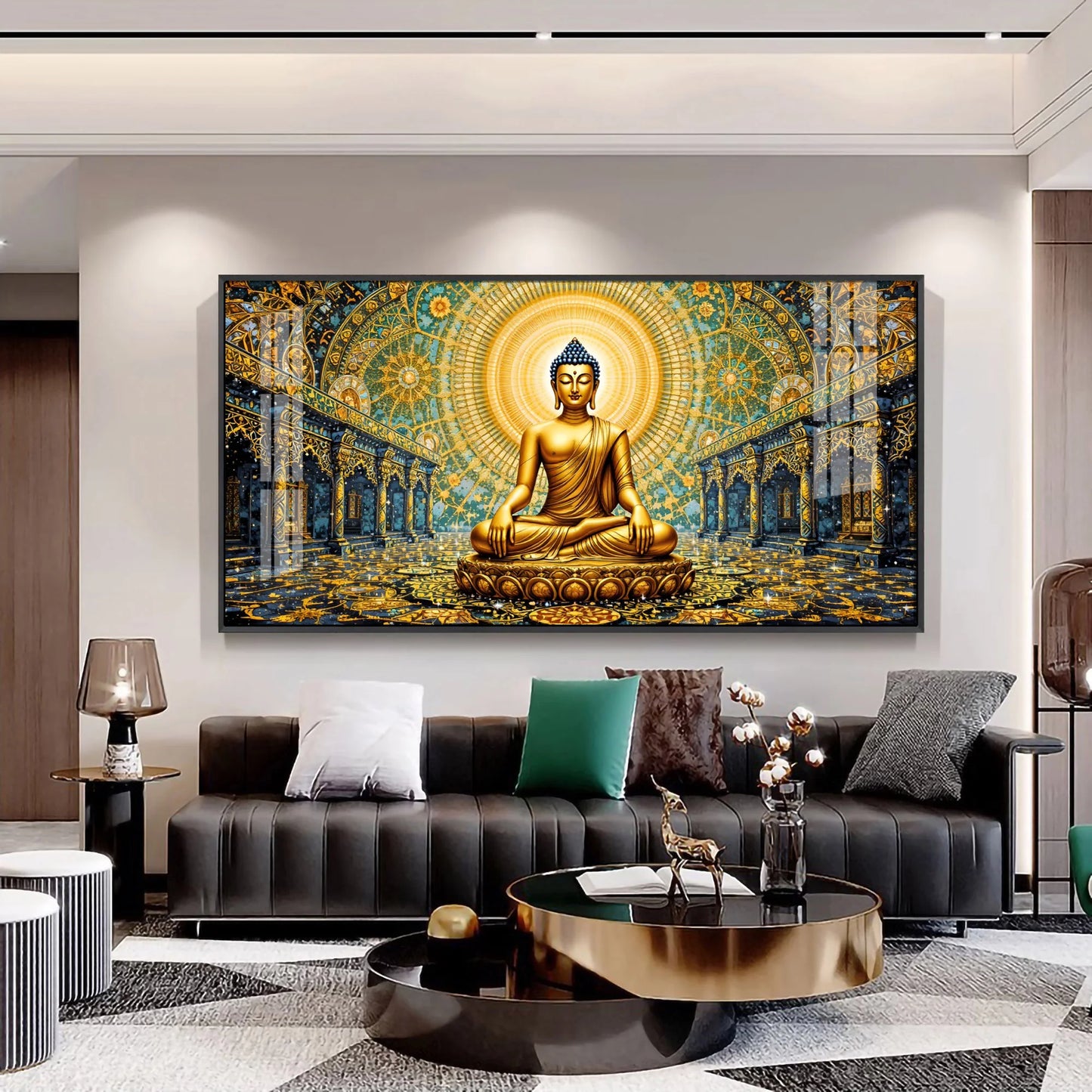 Buddha's Peace Premium Acrylic Horizontal Wall Art