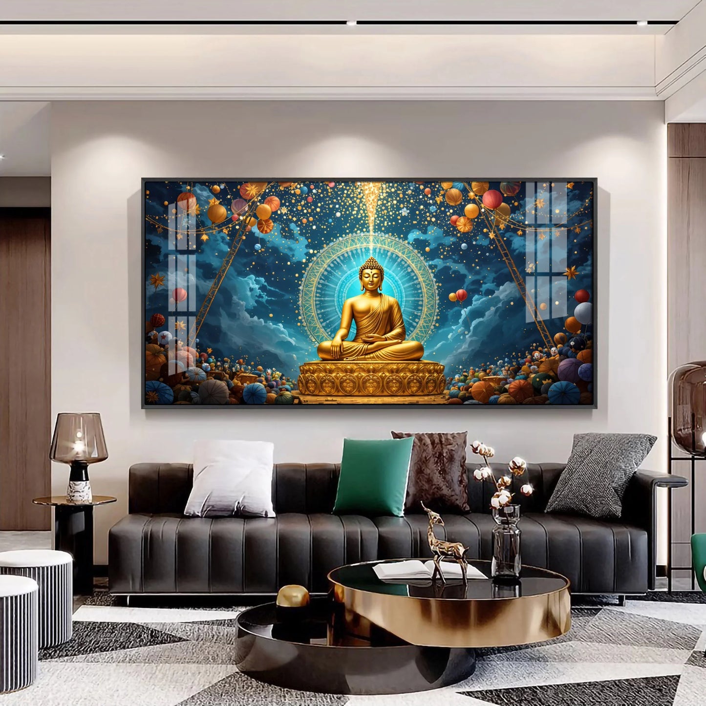 Buddha's Sanctuary Premium Acrylic Horizontal Wall Art