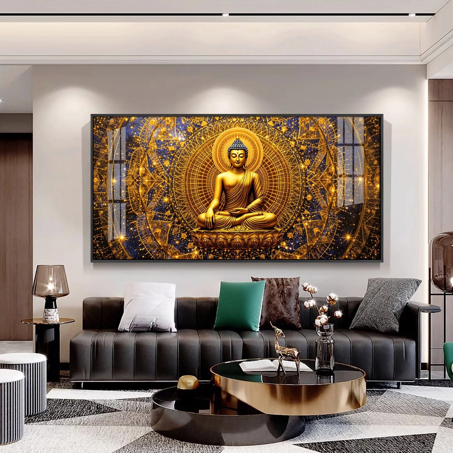 Radiant Buddha Premium Acrylic Horizontal Wall Art