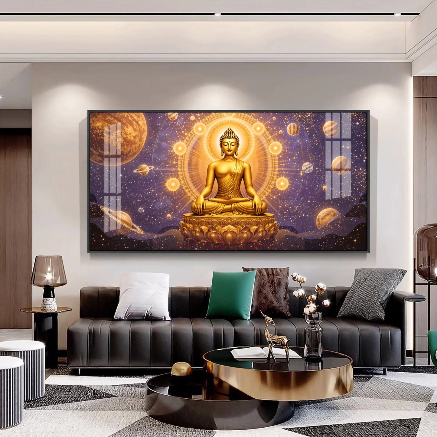 Buddha Bliss Premium Acrylic Horizontal Wall Art