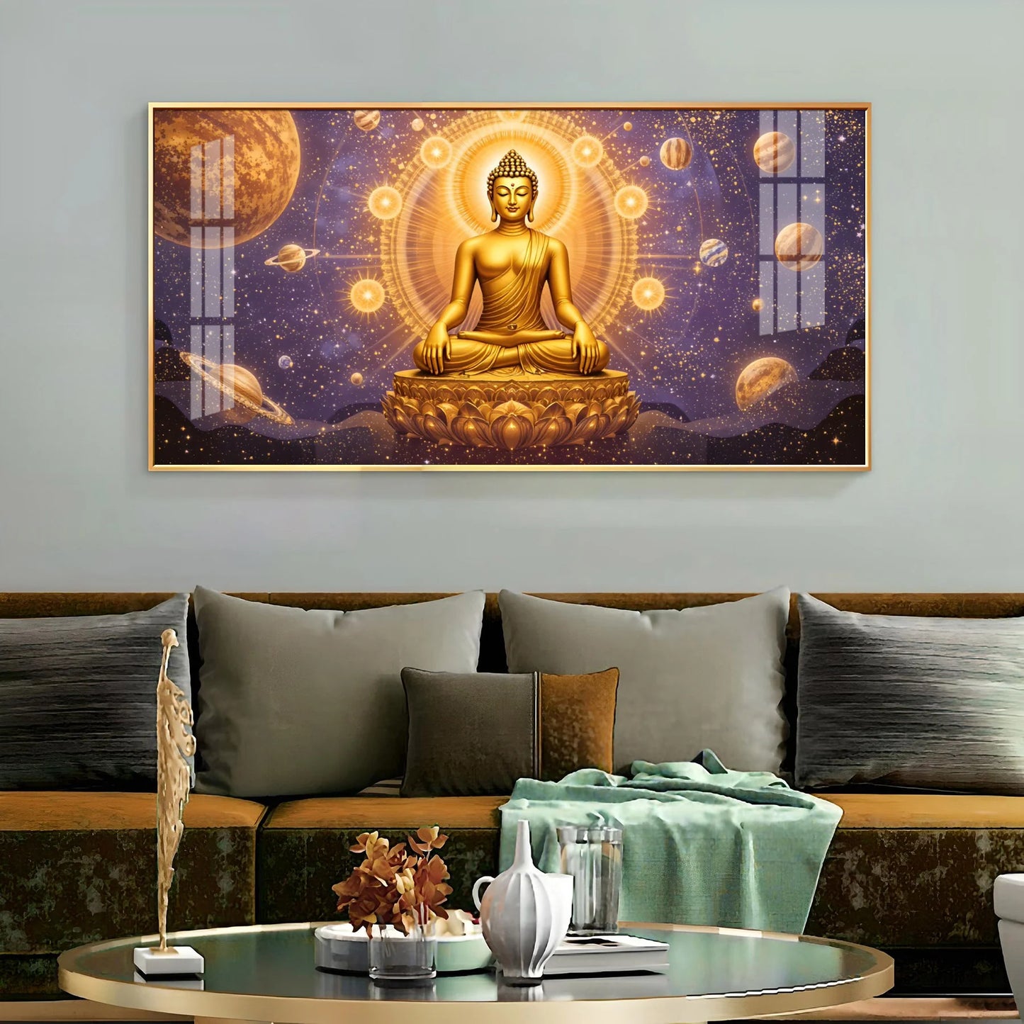 Buddha Bliss Premium Acrylic Horizontal Wall Art