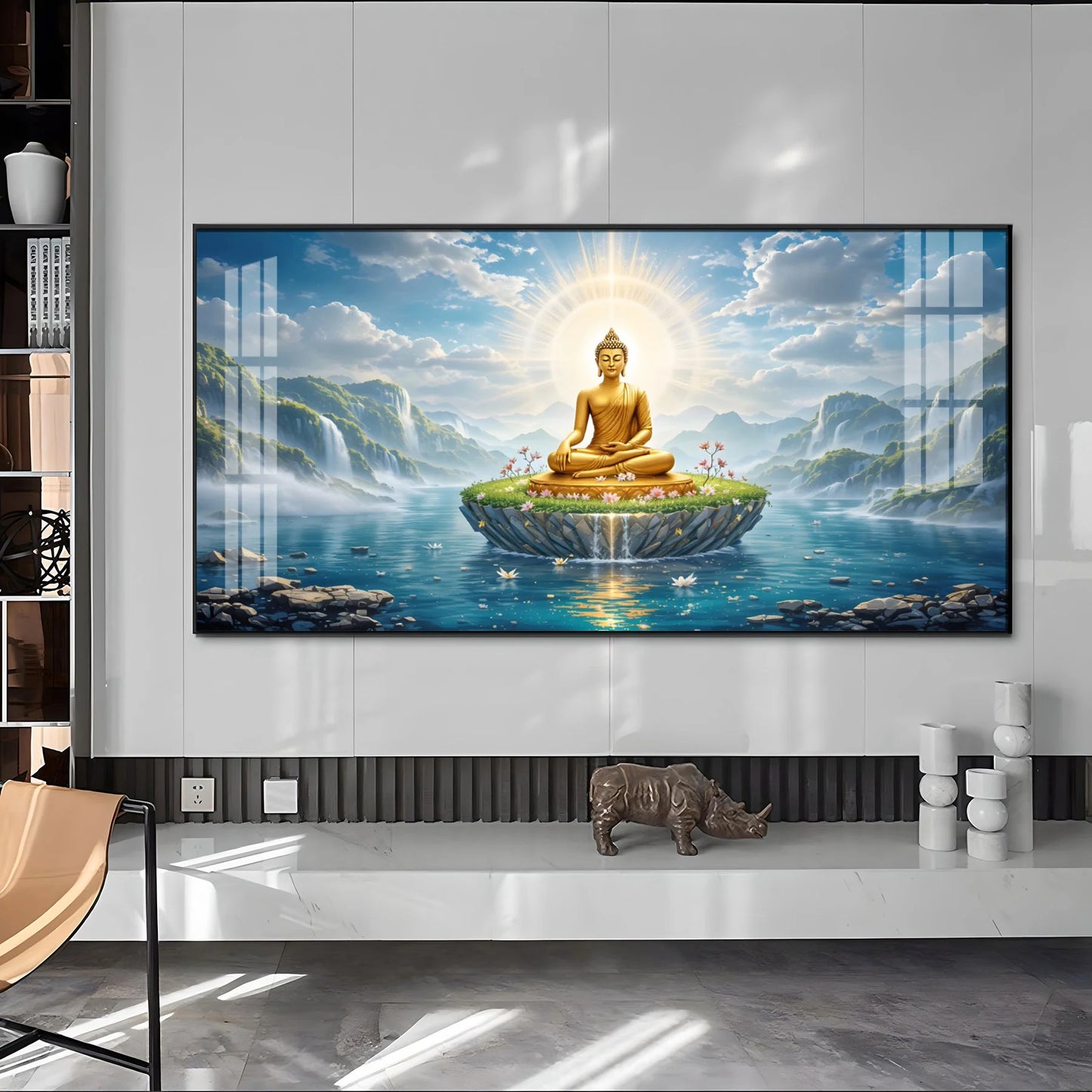 The Buddha's Haven Premium Acrylic Horizontal Wall Art