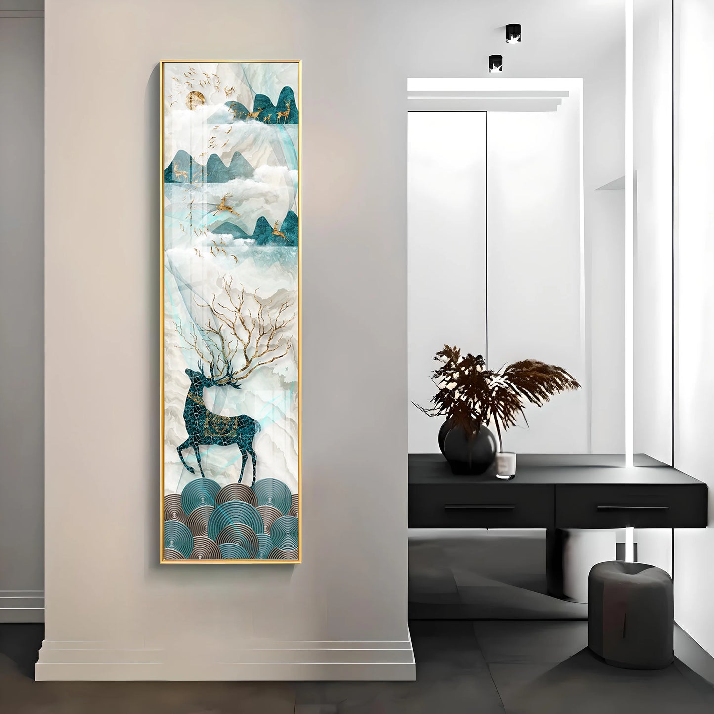 The Lucky Deer Premium Acrylic Vertical Wall Art