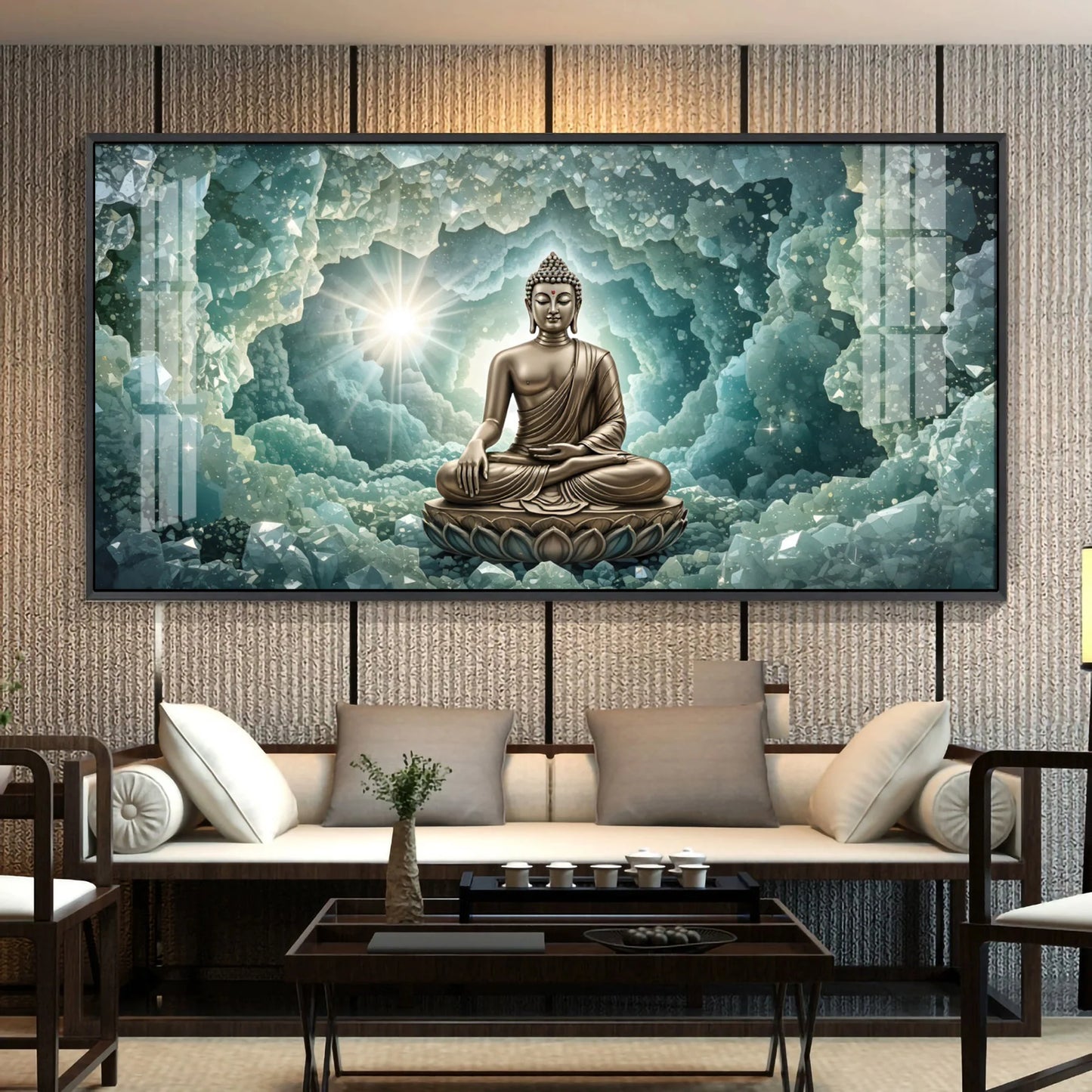 Ascendant Buddha Vision Premium Acrylic Horizontal Wall Art