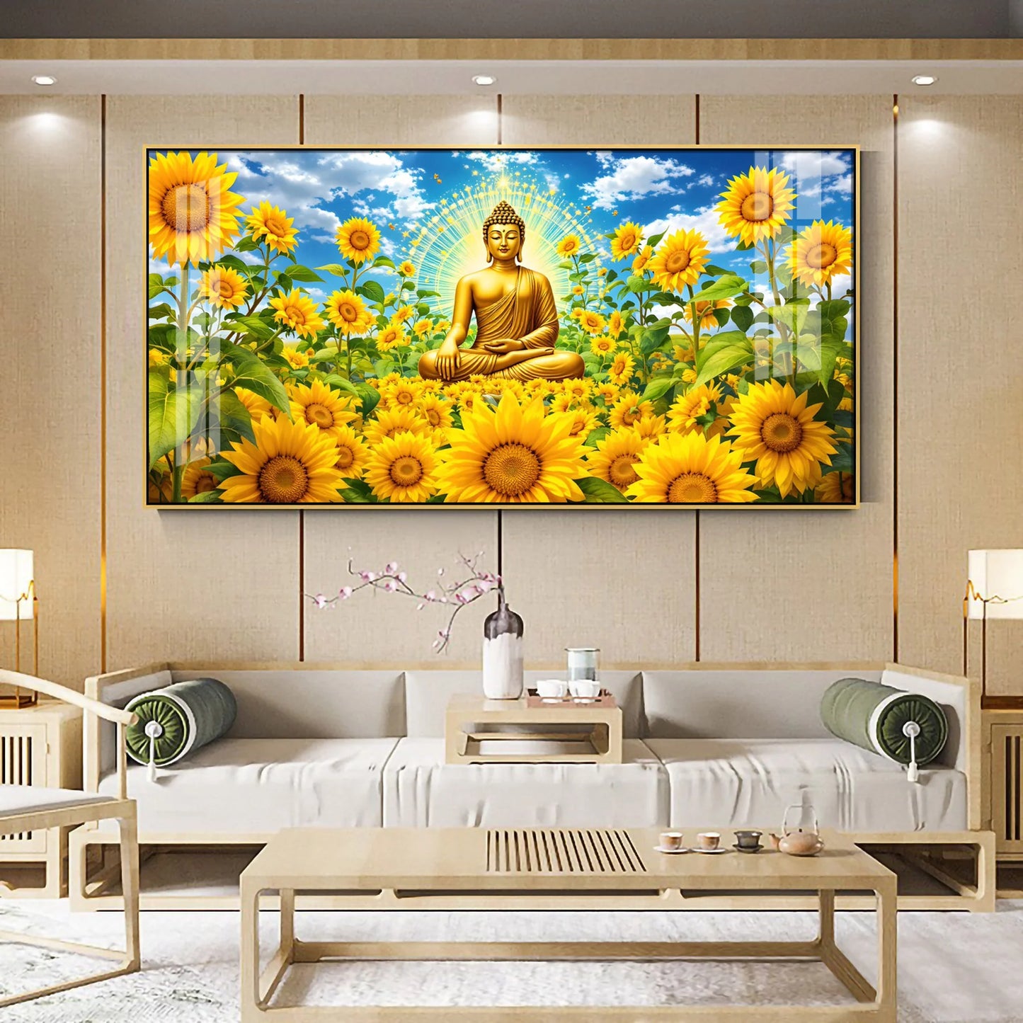 Zen Essence Of Buddha Premium Acrylic Horizontal Wall Art