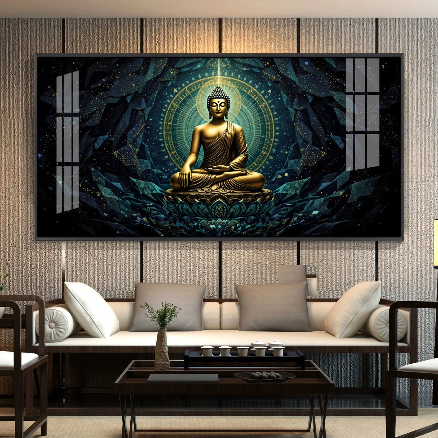 Zen Haven Buddha Premium Acrylic Horizontal Wall Art
