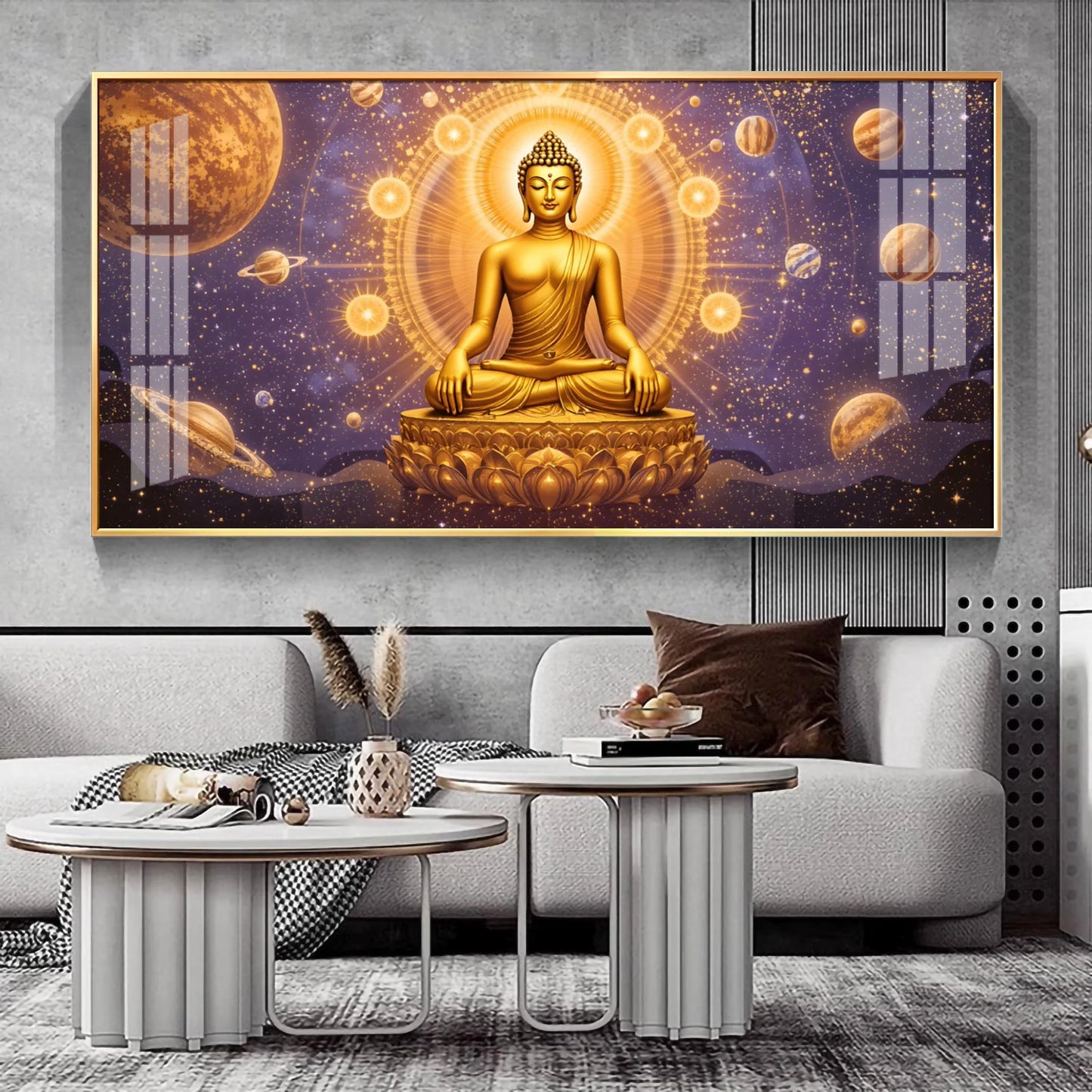 Buddha Bliss Premium Acrylic Horizontal Wall Art