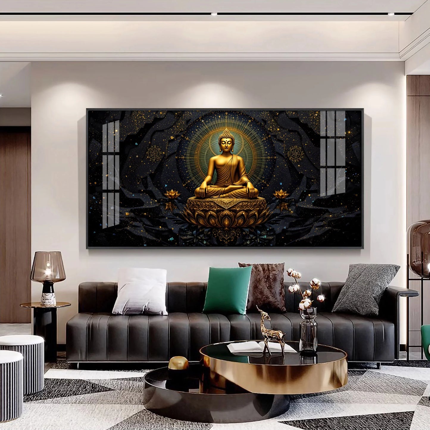 Ethereal Enlightenment Of Buddha Premium Acrylic Horizontal Wall Art