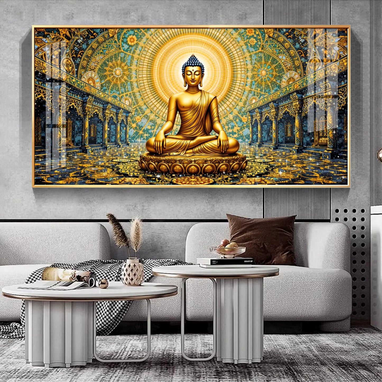 Buddha's Peace Premium Acrylic Horizontal Wall Art