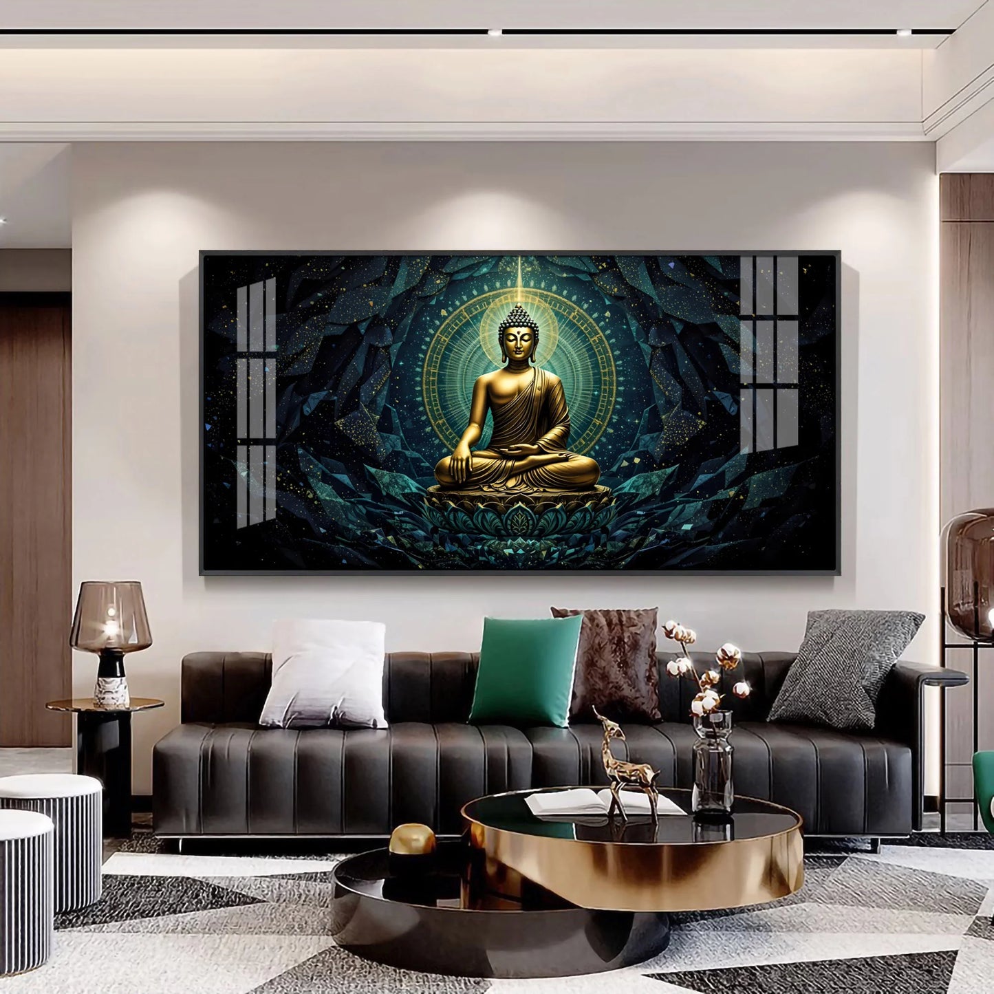 Zen Haven Buddha Premium Acrylic Horizontal Wall Art