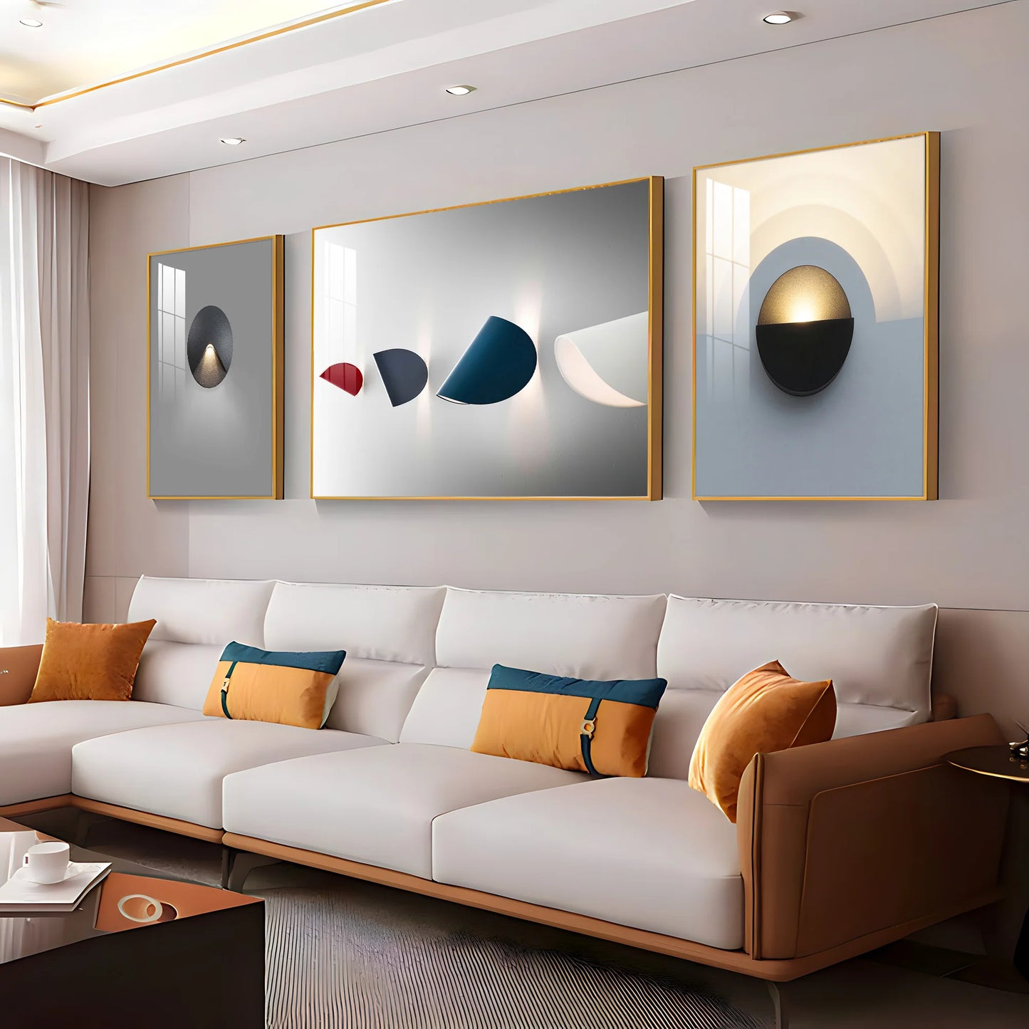 Fortune Art Premium Acrylic Wall Art (Set of 3)