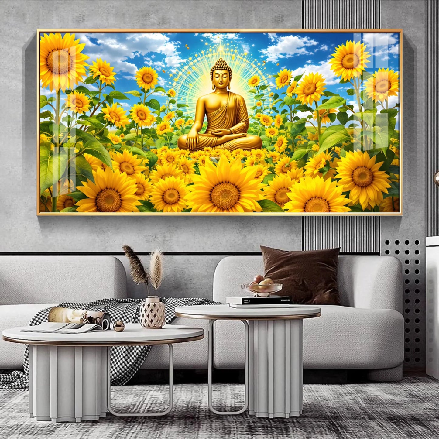 Zen Essence Of Buddha Premium Acrylic Horizontal Wall Art