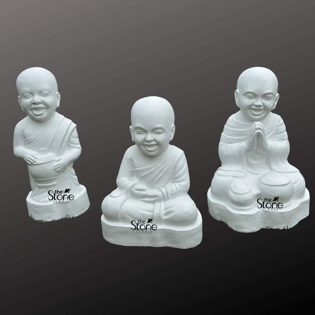 Laughing Buddha Baby Monk Statue 1.5ft
