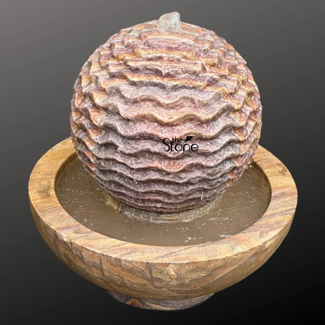 Stone Ball Water Fountain 20″