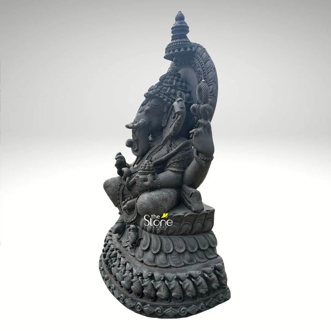 Large Stone Ganesh Garden Statue 6ft