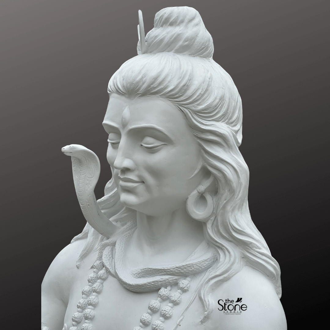 White Shiva Statue 6ft
