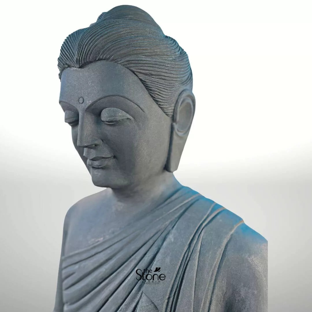5 Feet Granite Buddha Statue