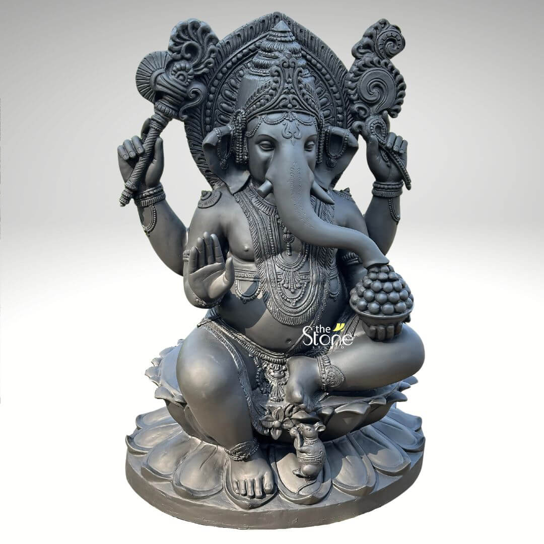 Fiber Ganesha Statue 3.5ft