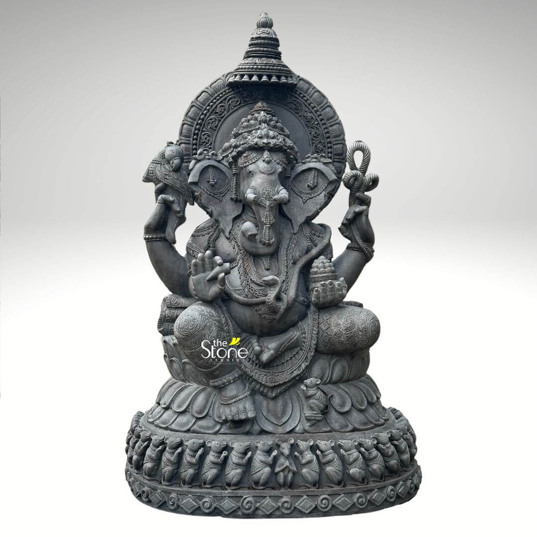 Large Stone Ganesh Garden Statue 6ft