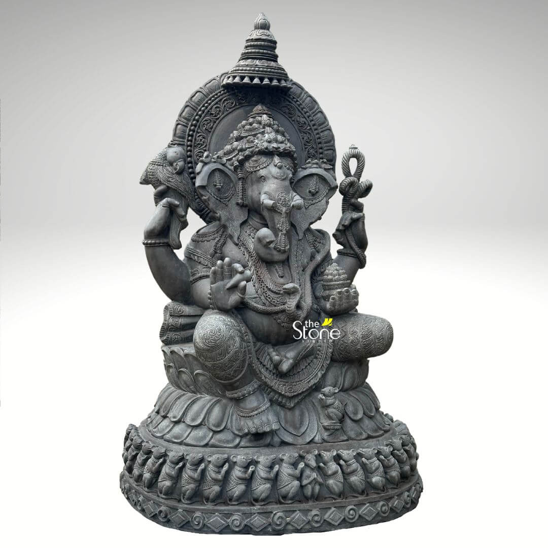 Large Stone Ganesh Garden Statue 6ft