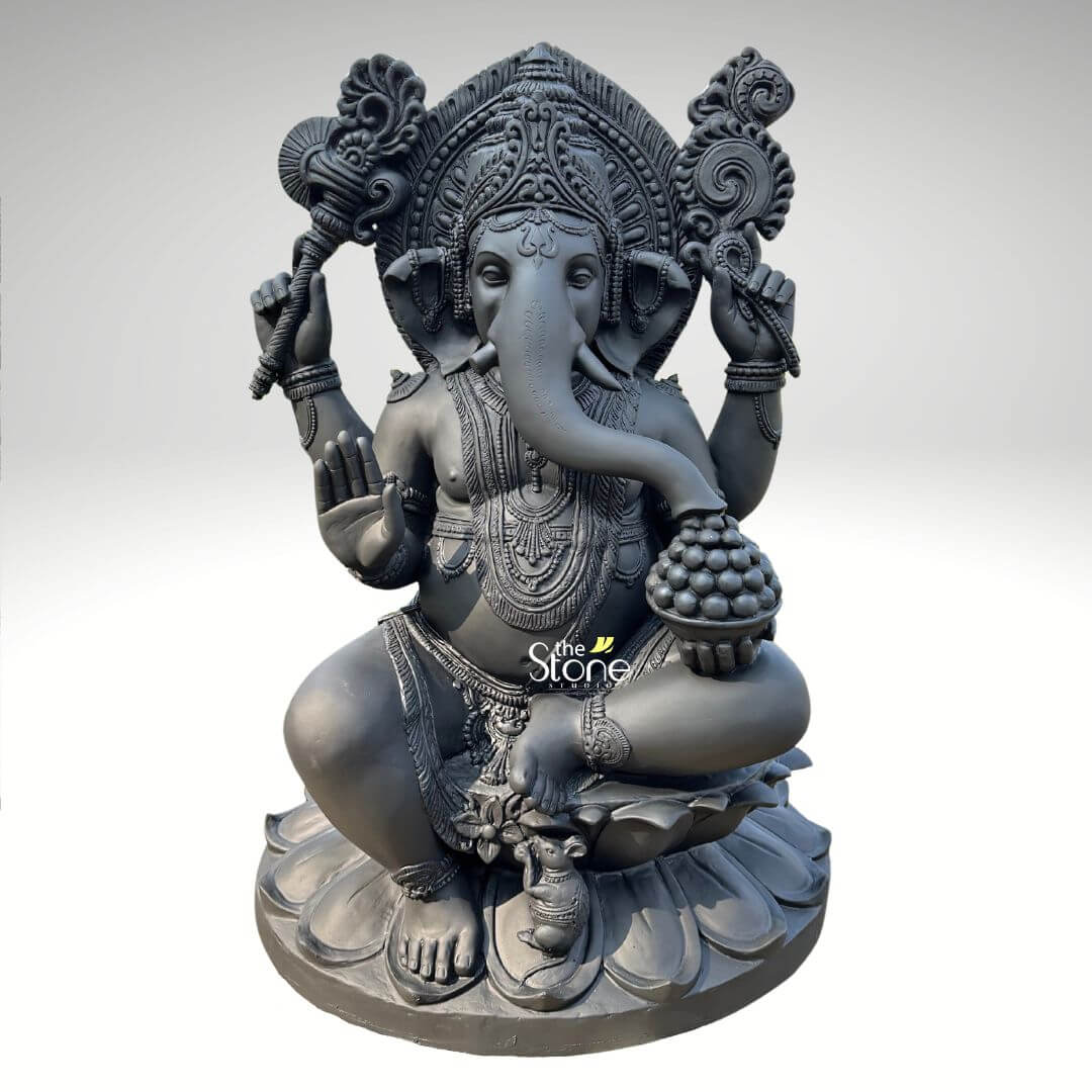 Fiber Ganesha Statue 3.5ft