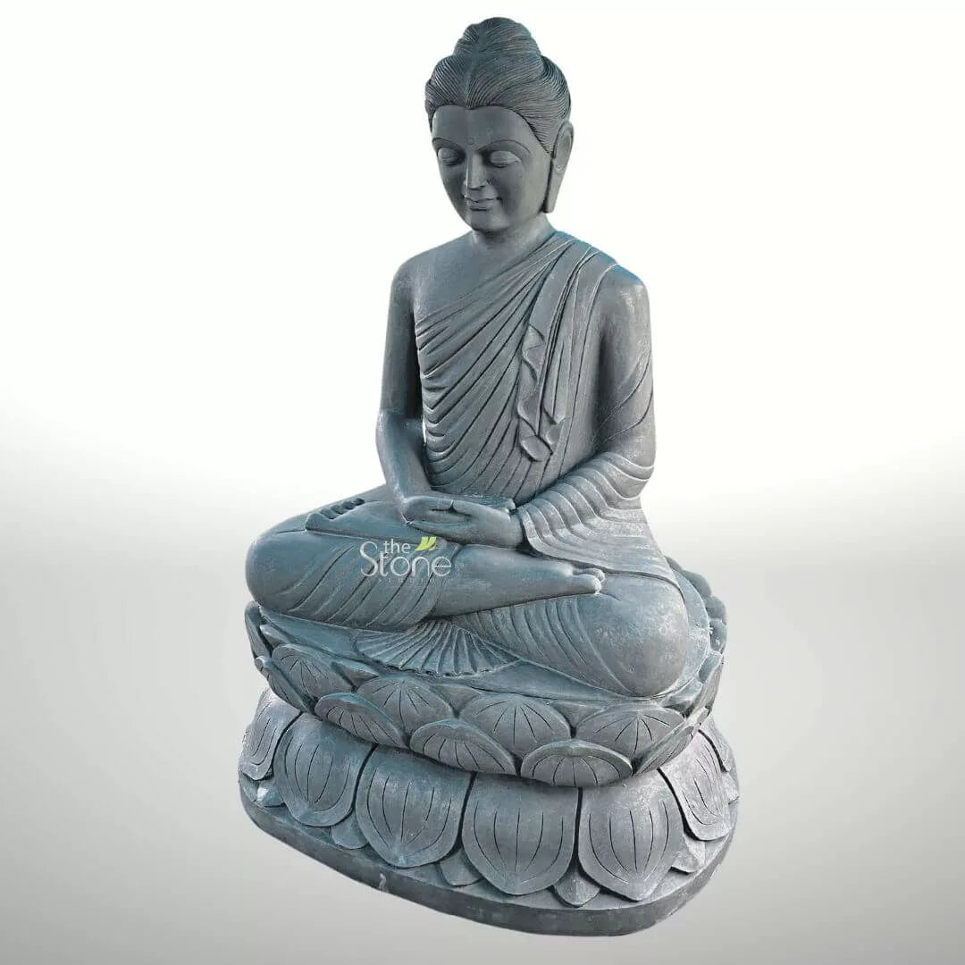 5 Feet Granite Buddha Statue