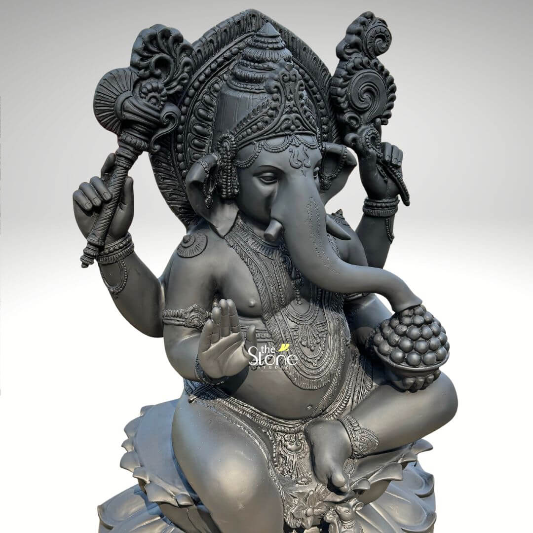 Fiber Ganesha Statue 3.5ft