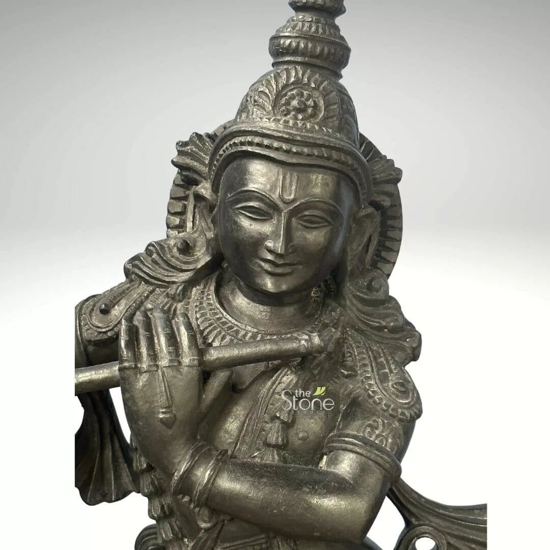 Black krishna Statue 2ft