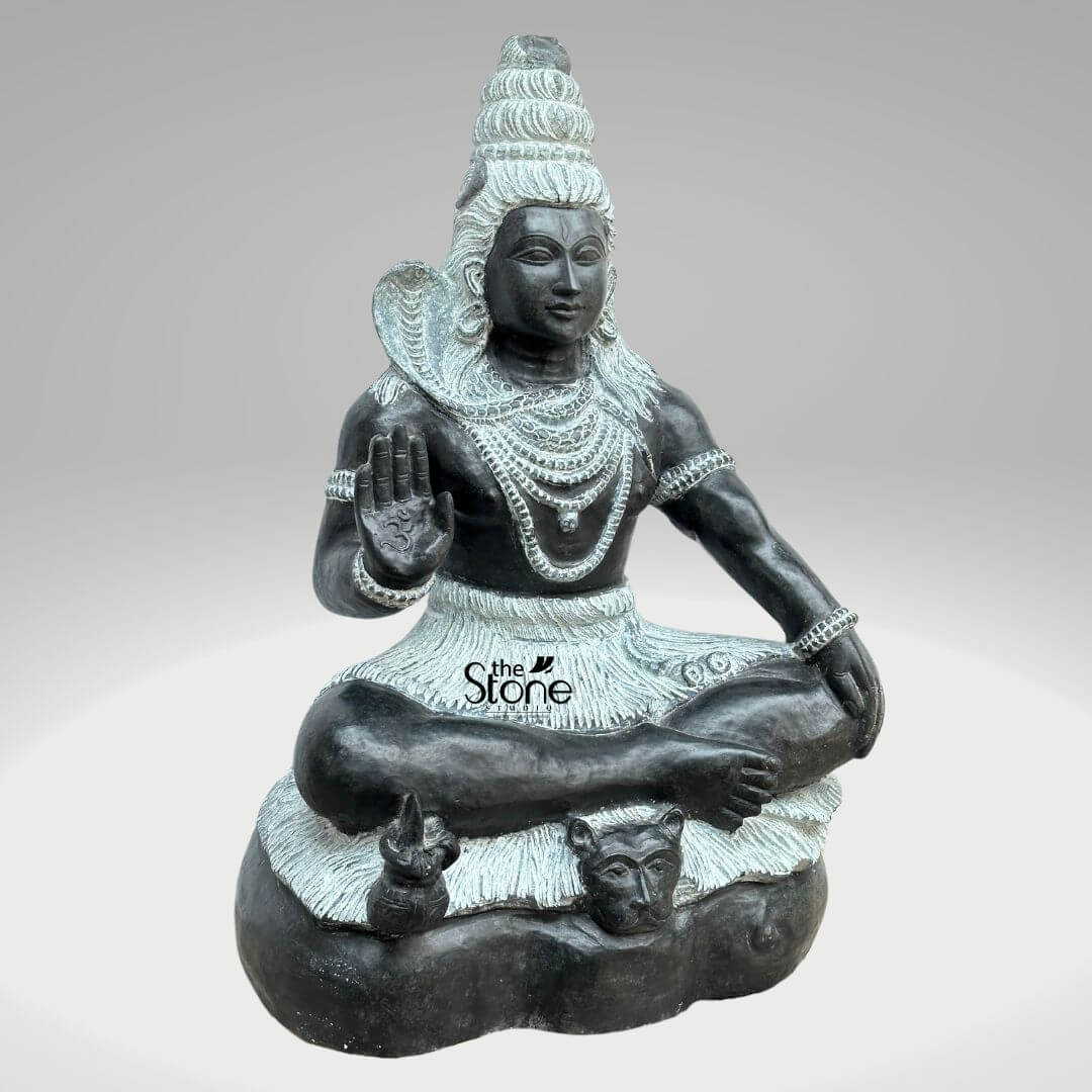 Stone Shiva Statue 18″
