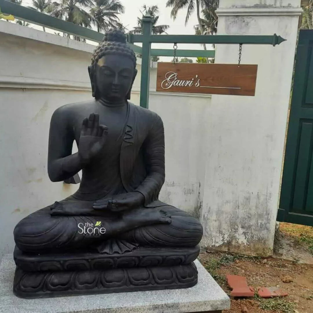 Black Buddha Idol 3ft