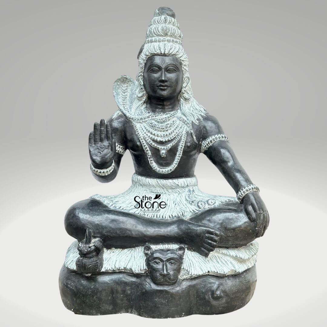 Stone Shiva Statue 18″