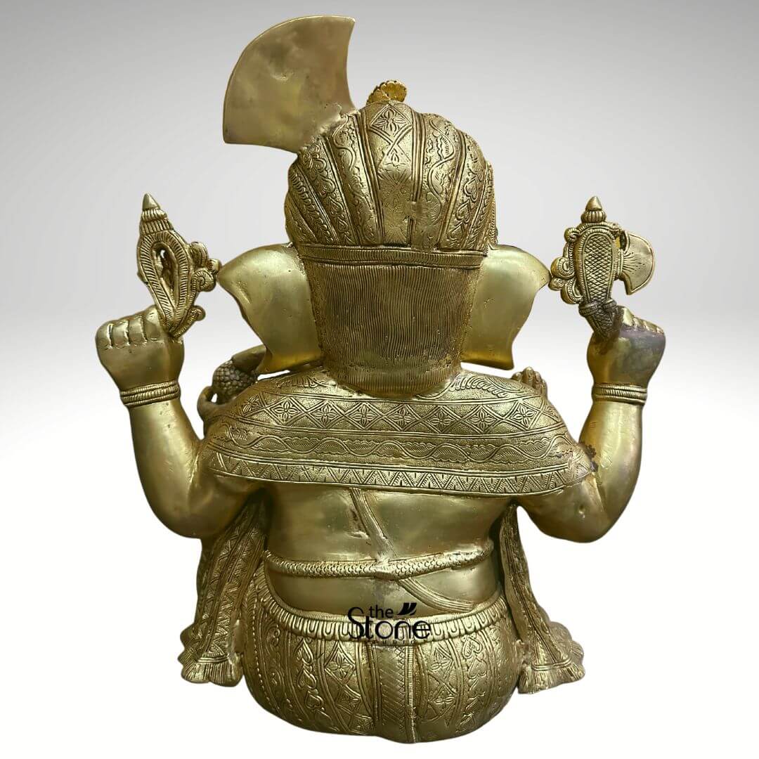 Lord Ganesha Brass Statue 21″