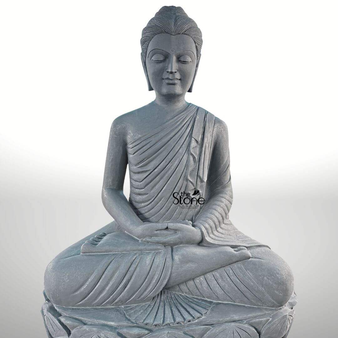 5 Feet Granite Buddha Statue