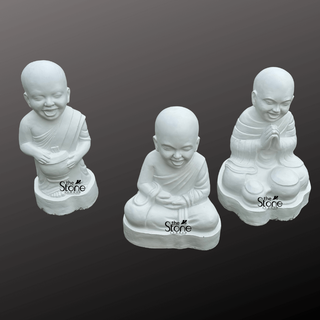Laughing Buddha Baby Monk Statue 1.5ft