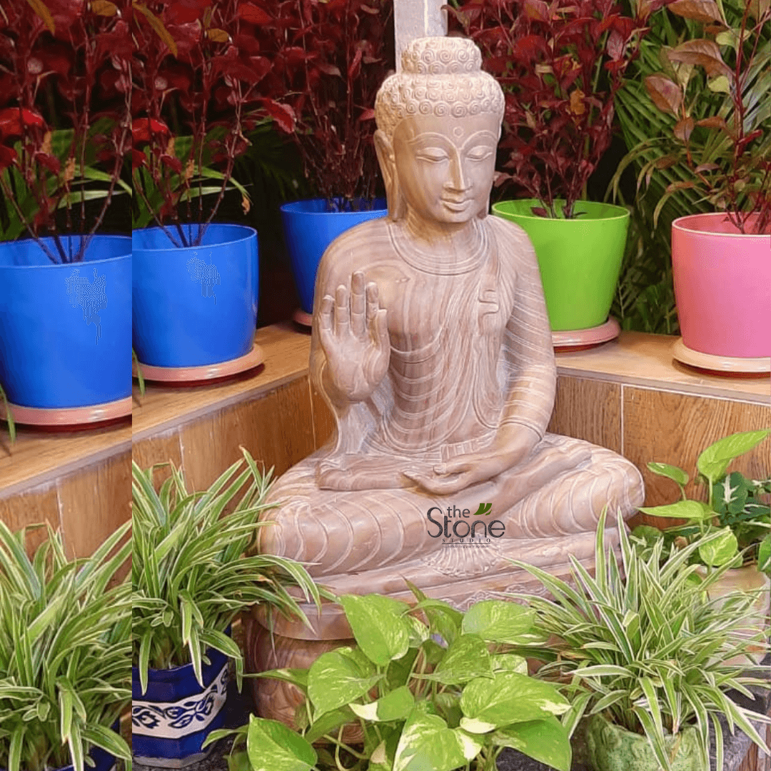Buddha Stone Sculpture 2′