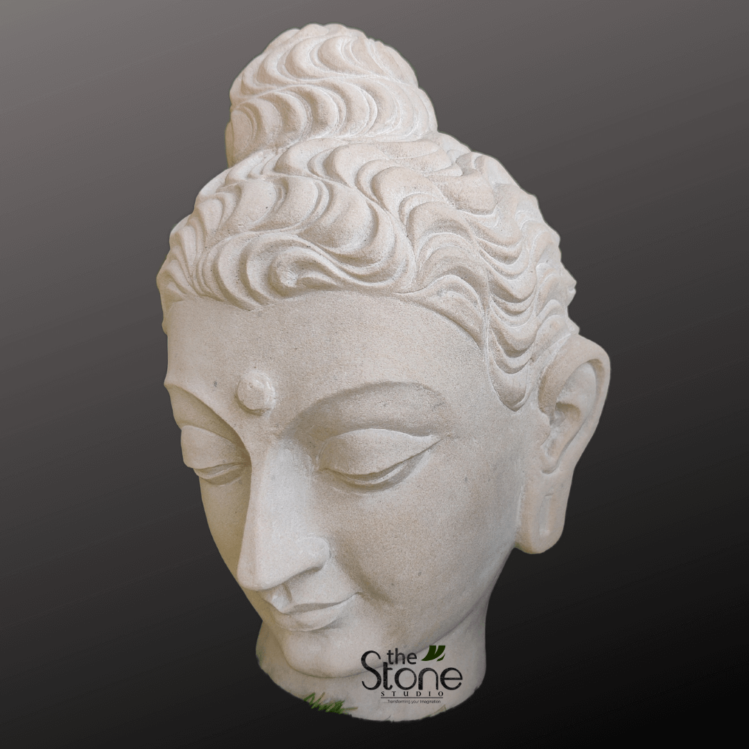 Gandhara Buddha Head 10″
