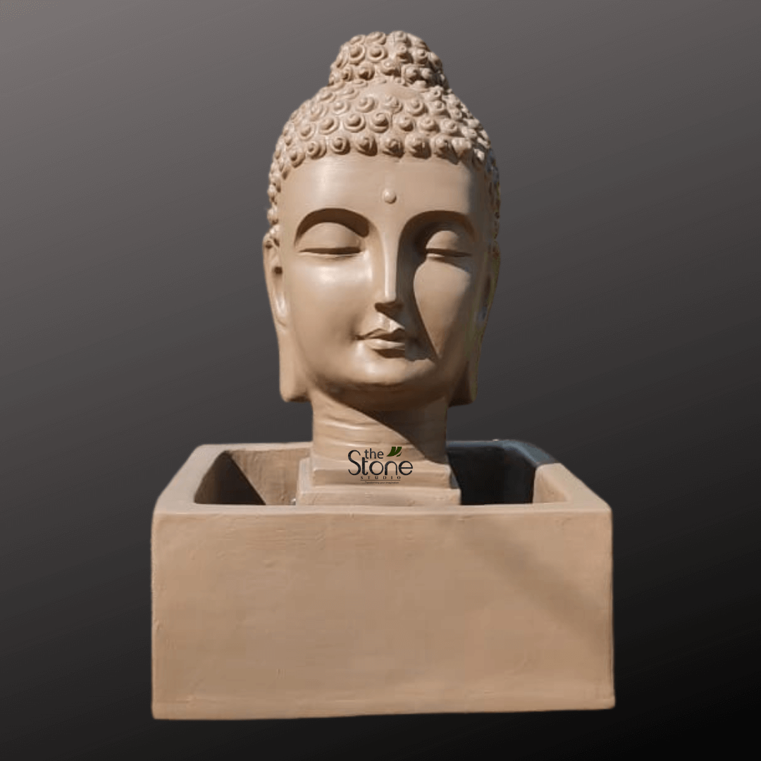 Buddha Head Water Fountain 2.5ft