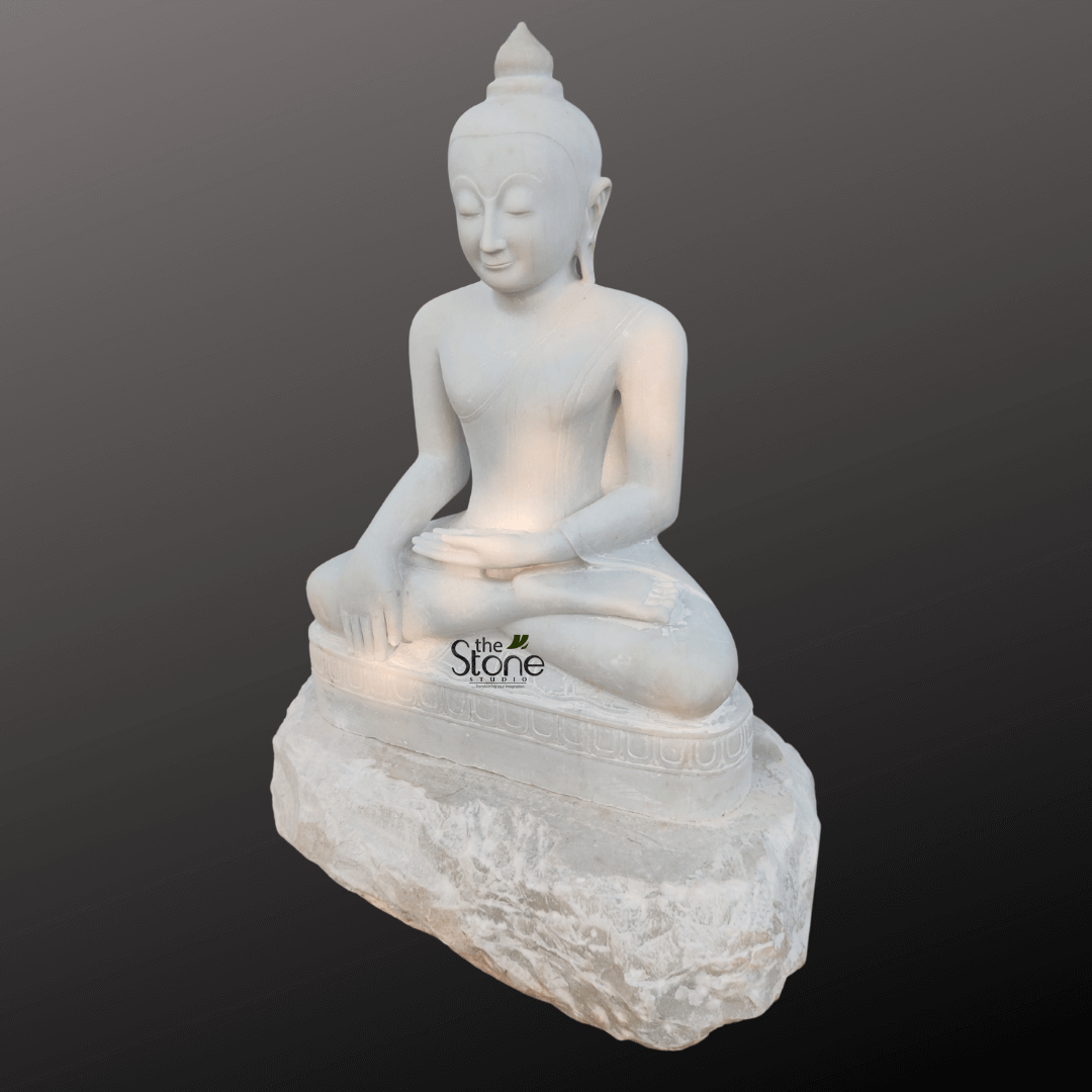 Marble Buddha Statue For Garden 4ft