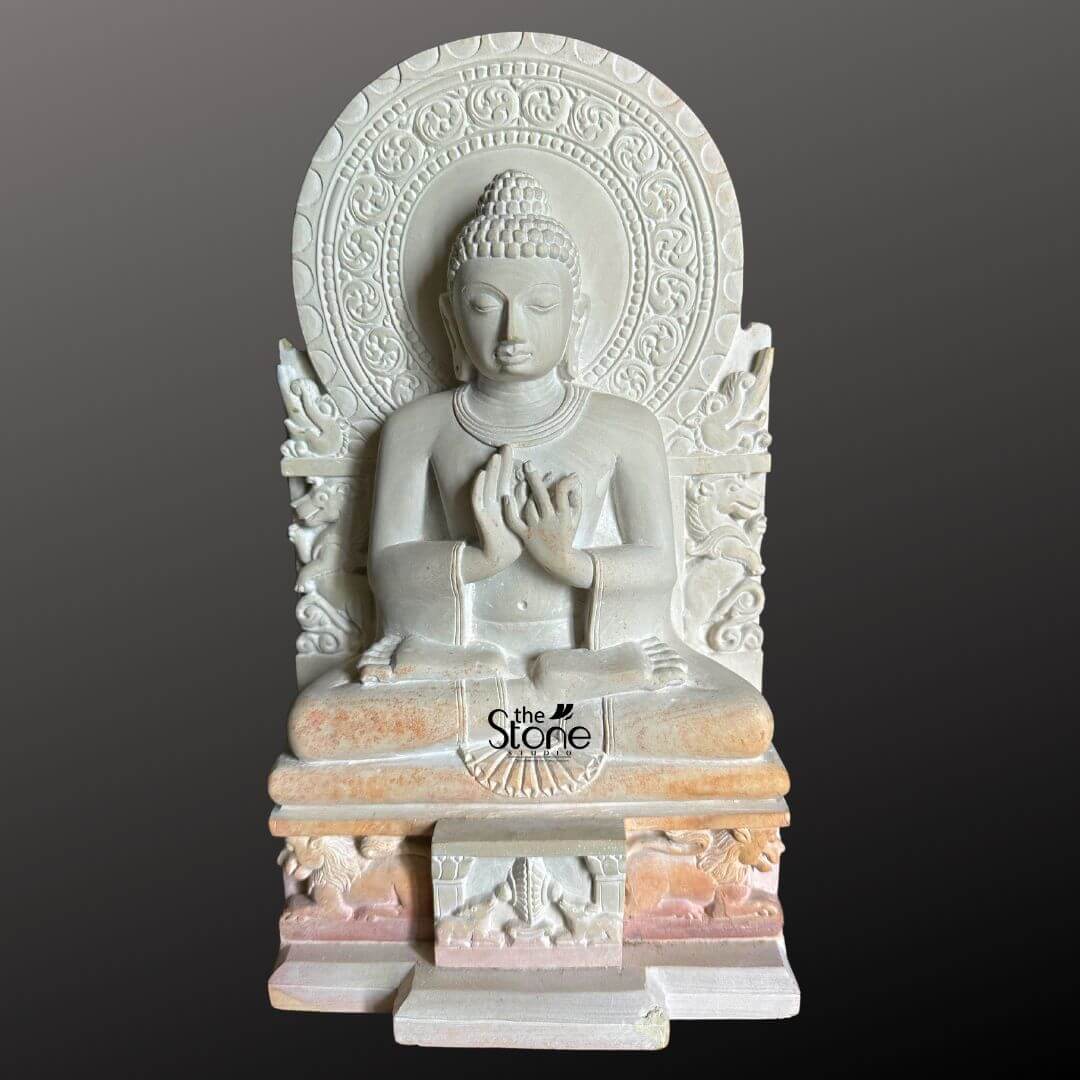 Sarnath Buddha Stone Statue 10″