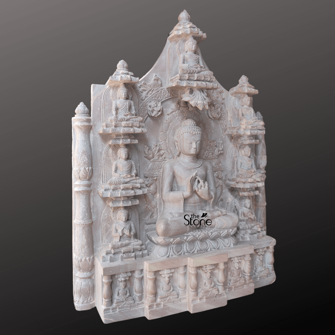 Buddha Stone Mural 18″