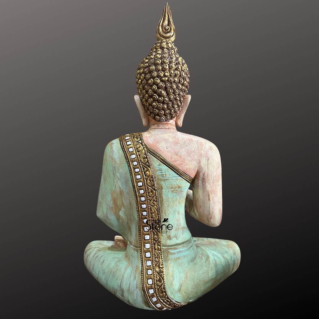 Wood Buddha Statue For Home Decor 2ft