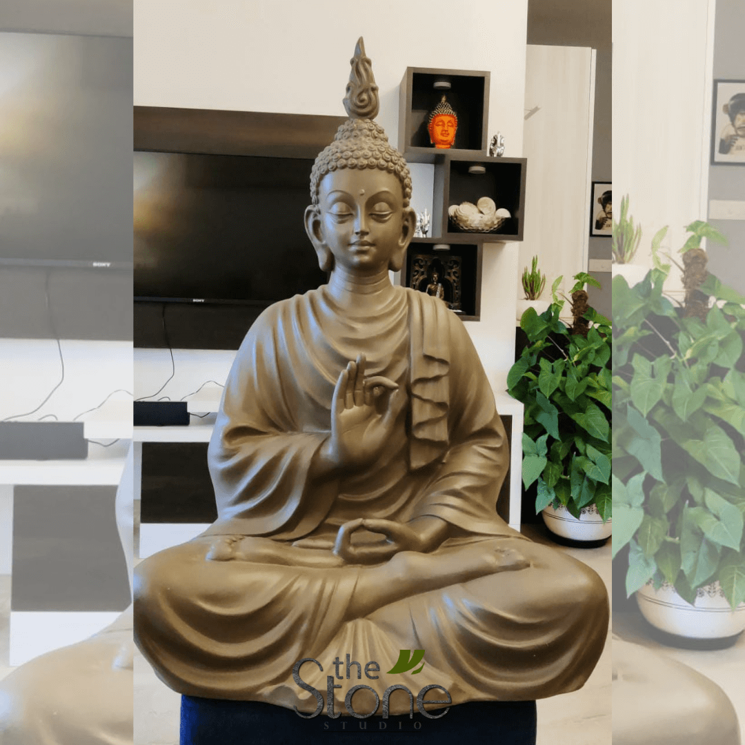 Clay Buddha Statue (Fibre) 36″